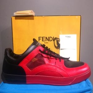 Fendi Red and Black Men's Shoes